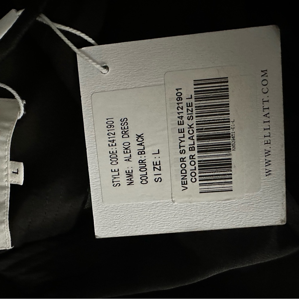 Elliatt Aleko Dress Black Size Large NEW WITH TAG - Picture 8 of 11